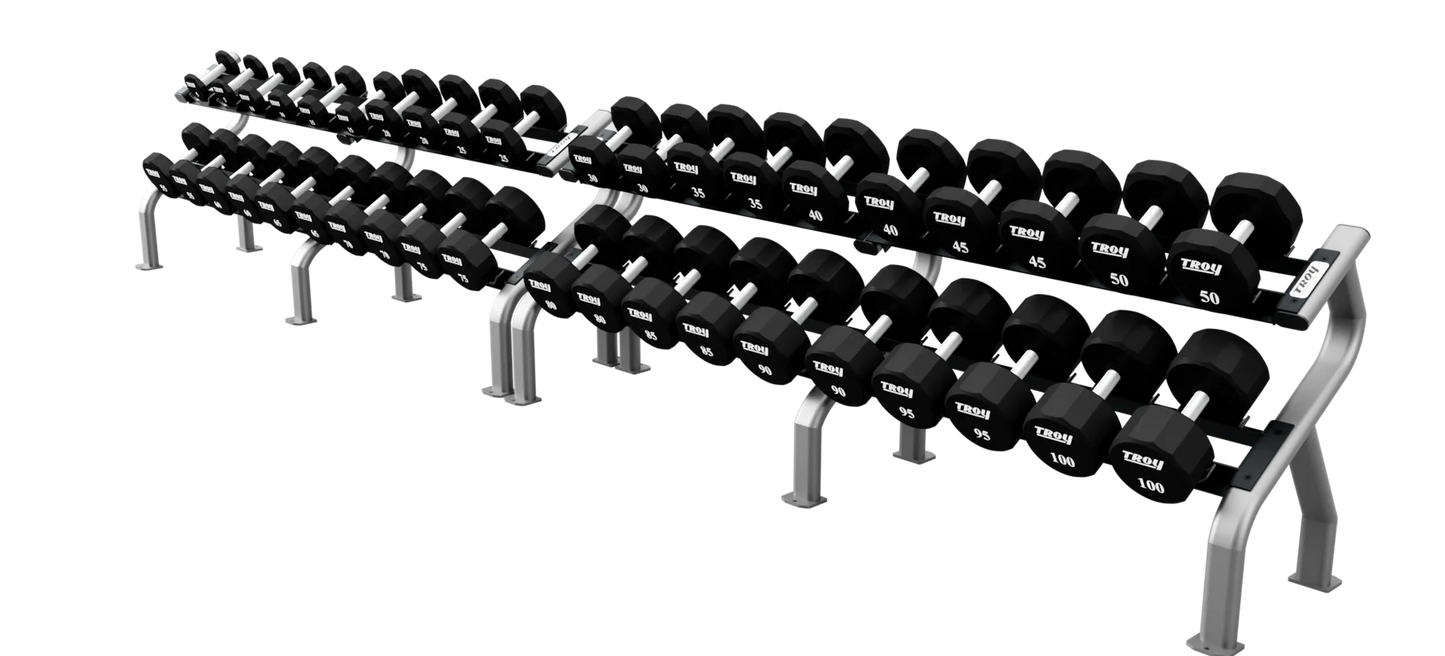 TROY 12 Sided Urethane Dumbbell | TSD-U
